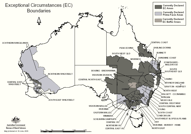 Map - 24.31 Exceptional Circumstances (EC) Boundaries - June 2003