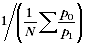 Equation - the harmonic mean