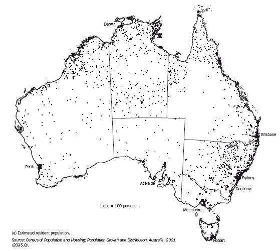 5.19 INDIGENOUS POPULATION DISTRIBUTION(a) - June 2001