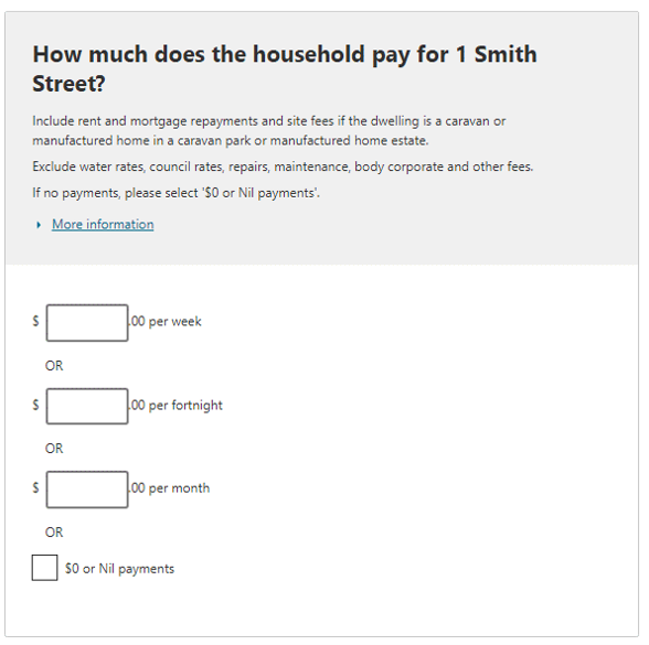 How much does your household pay for this dwelling?