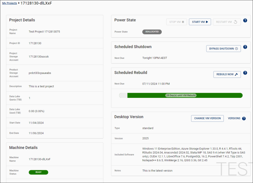 VM management options