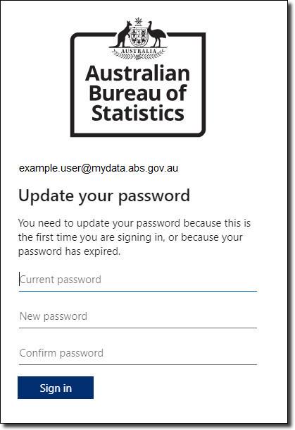 Update your password