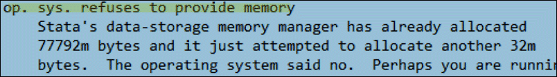 Stata error example