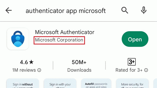 Microsoft Authenticator App