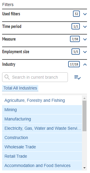 image of filter options