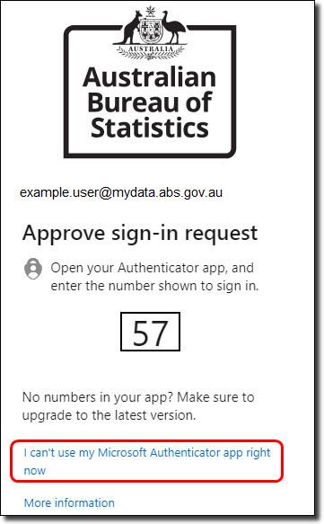 I can't use my authenticator right now