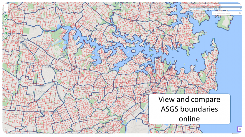Image shows a screenshot of ABS maps.