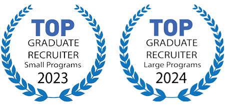 Logo of Top Graduate Recruiter Small and Large Programs 2023 and 2024